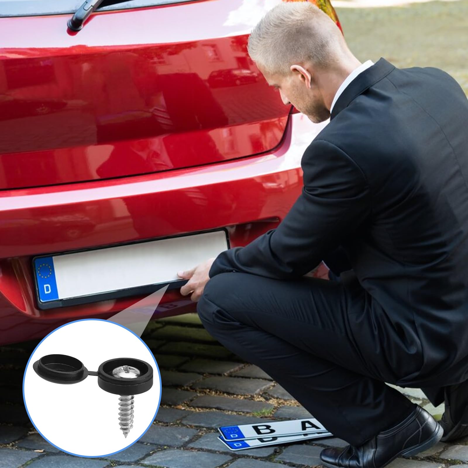 Cornici per targa in silicone Aujen - Confezione da Italia
