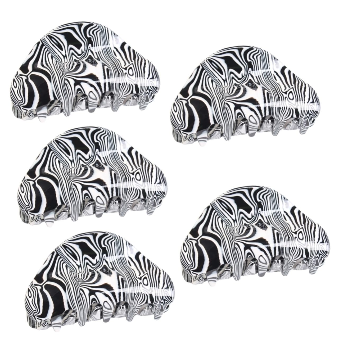 minkissy 5 Piezas Pinza Para El Cabello Pelo Niña Pelo Mujer Horquillas Moño Pinzas Pelo Clip De Soporte De De Caballo Gran Horquilla Geometría Hoja De Acetato