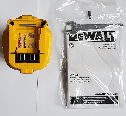 Miniatura 6 de Dewalt DCW600BR 20V MAX XR Router inalámbrico compacto sin escobillas de iones de litio de 1/4 pulgadas (solo herramienta) (renovado)