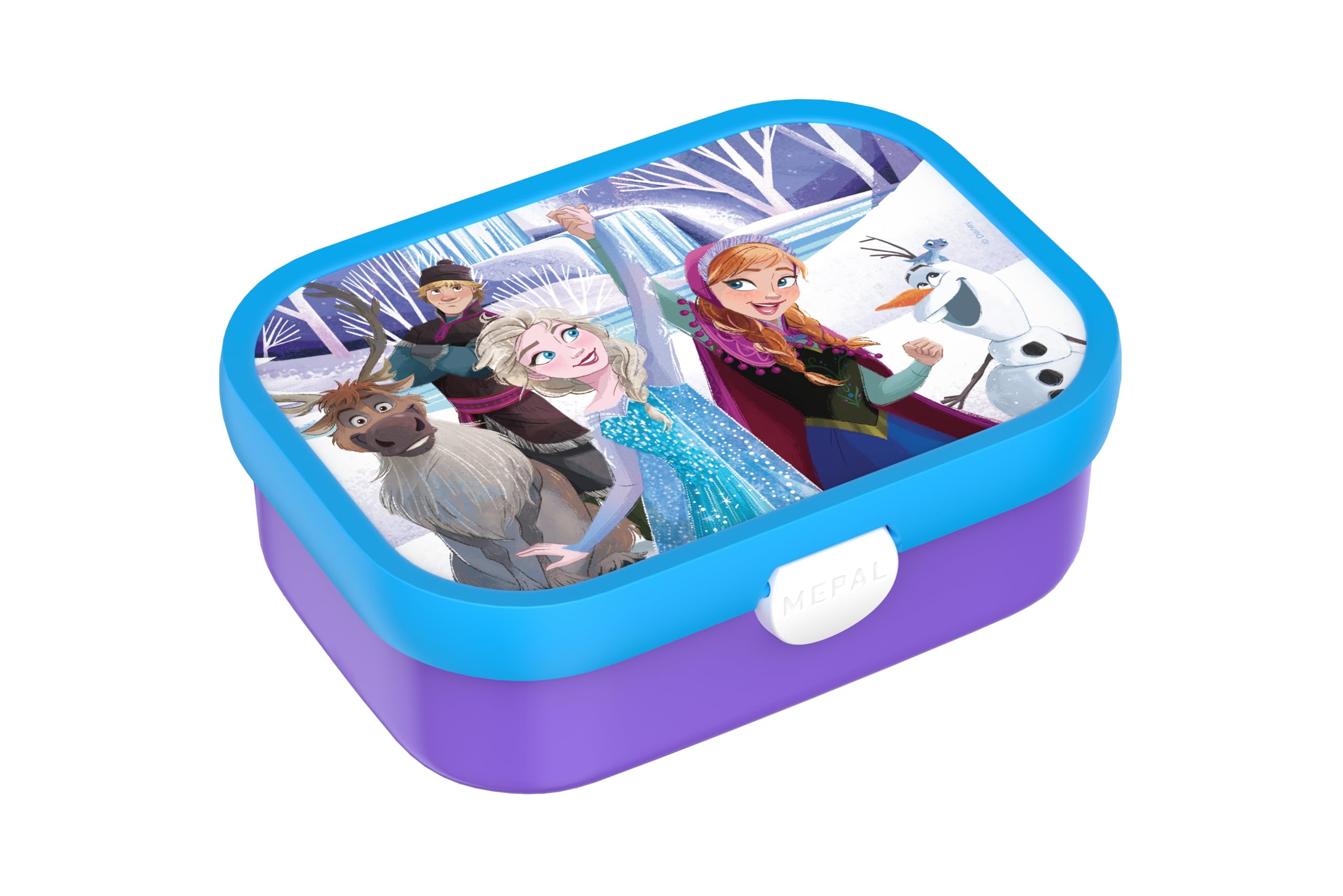 Mepal - Lunch box Campus - Bento Box For Children - Lunch Box With Bento Compartment & Fork - Lunch Box With Clip Closure - Dishwasher Safe & BPA-free - 750 ml - Frozen Friends