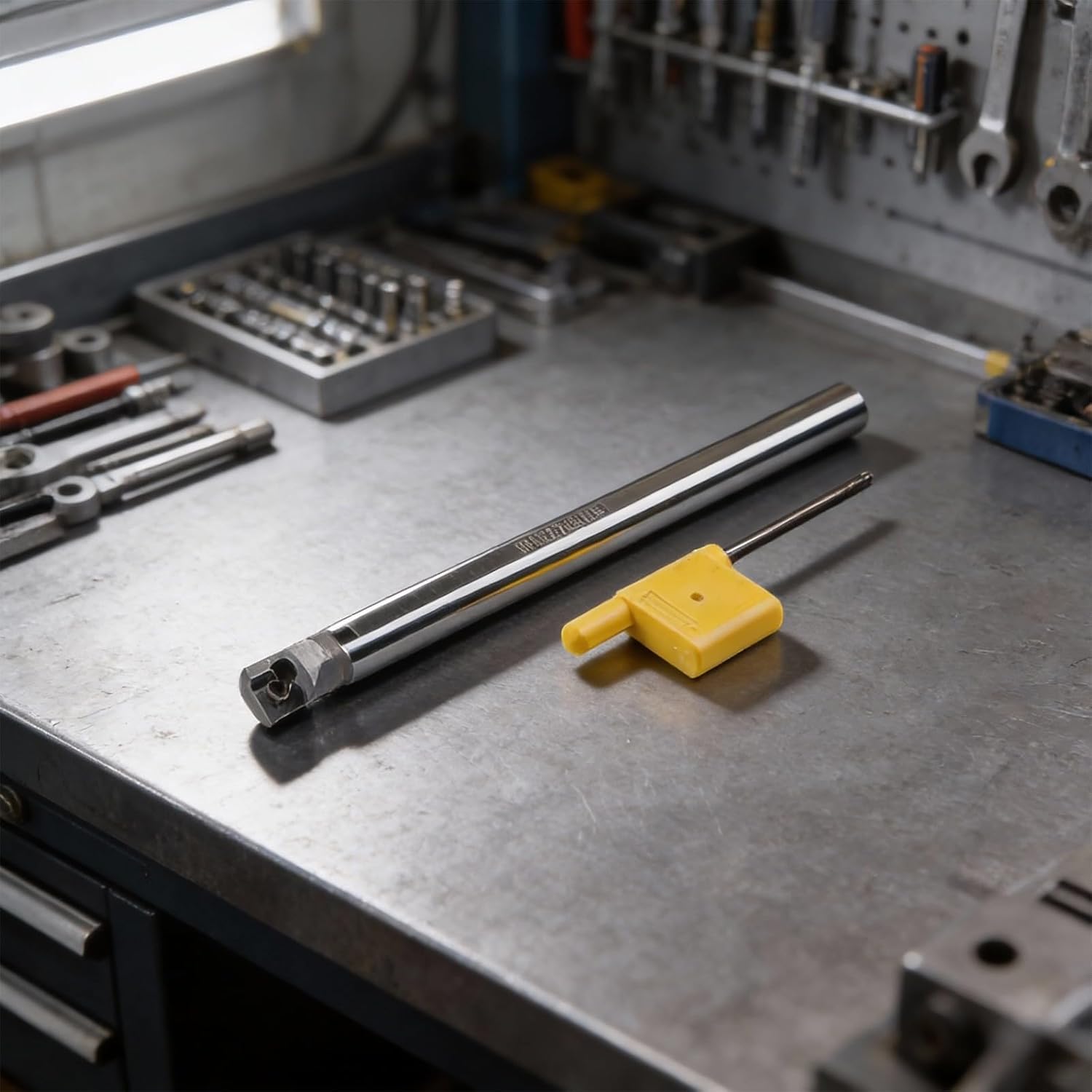 Solid Carbide Lathe Boring Bar C08K-SCLCR06 For CCMT0602 Inserts,Shank Internal Turning Tool Holder For Wrench For Metalworking, 125Mm Length 8Mm,Easy Install And Convenient For Using