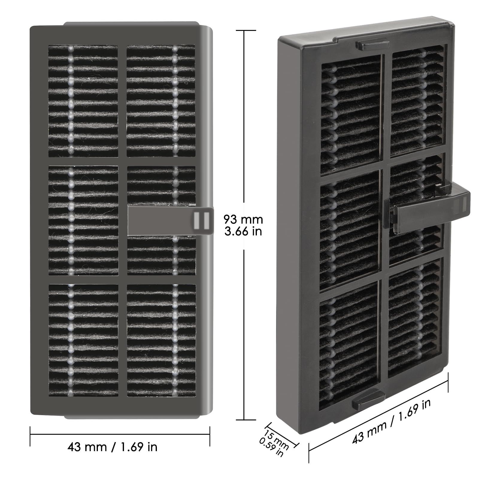 (8 Sztuk) Filtr HEPA do Dreame L10s Ultra Gen 2, L10s Pro Ultra Heat, X30 Ultra, X40 Ultra, L40 Ultra, Mova P10 Pro, P50, P50 Pro Ultra Robot Części zamienne do odkurzaczy Akcesoria do filtrów