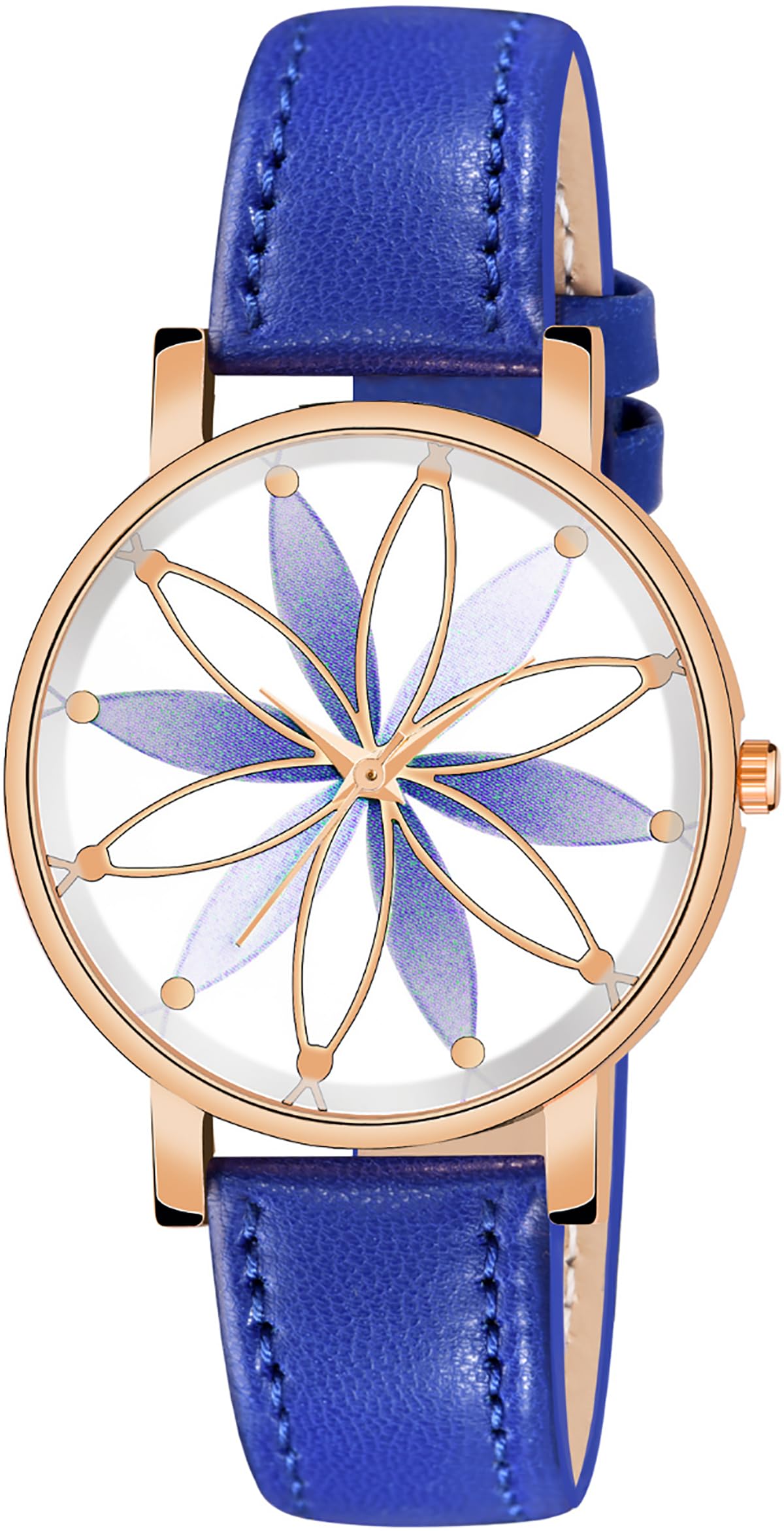PAPIO Blue Color Leather Strap Ladies and Girls Analog Watch for Women (OP-116 Blue) (B0CB5S68J7) Amazon Price History, Amazon Price Tracker