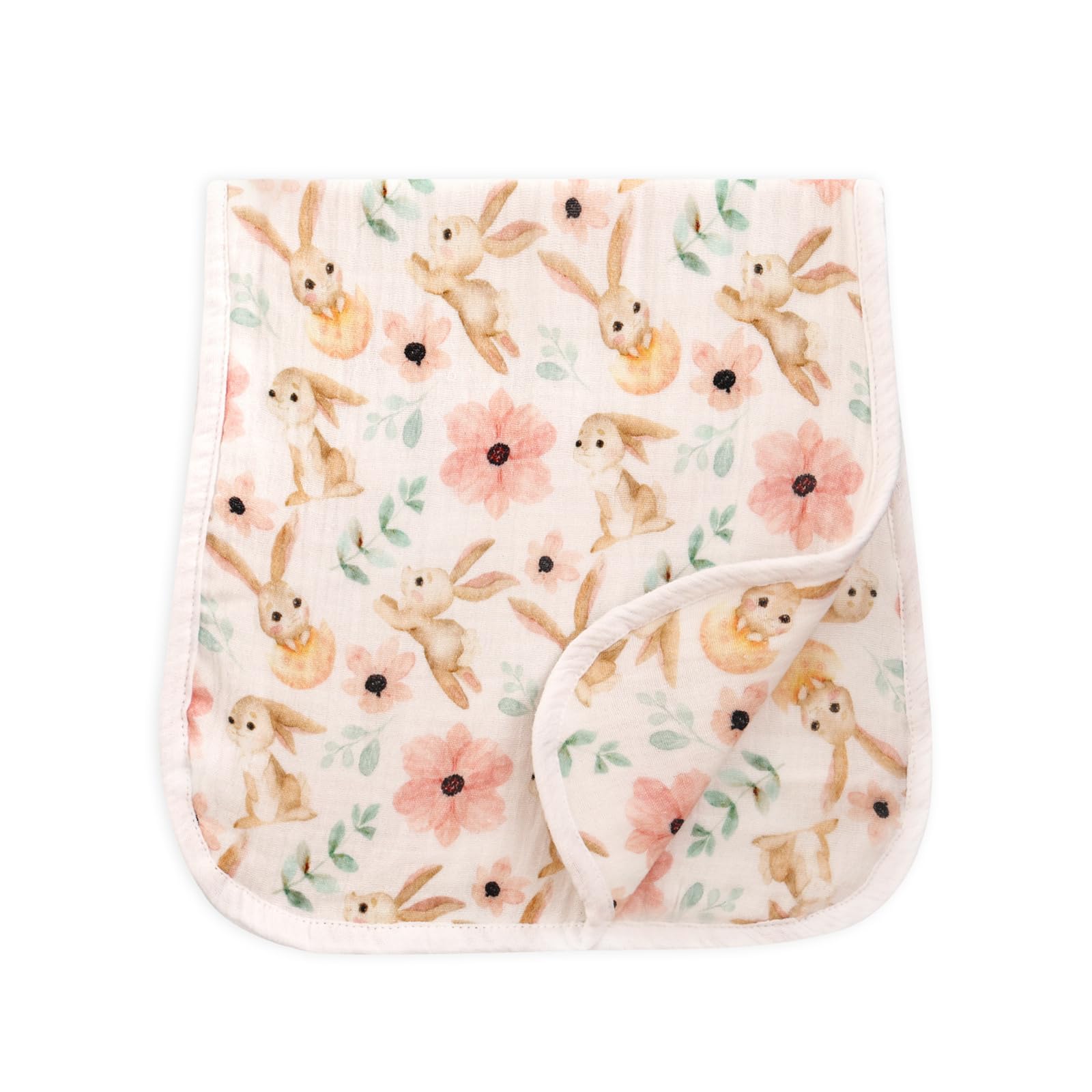 Xjdzineq 6-layer Baby Bibs Cotton Burp Cloths Rectangle Designed Soft Drooling Bib Absorbent Saliva Towel Breathable Shoulder Pad Baby Burping Cloth