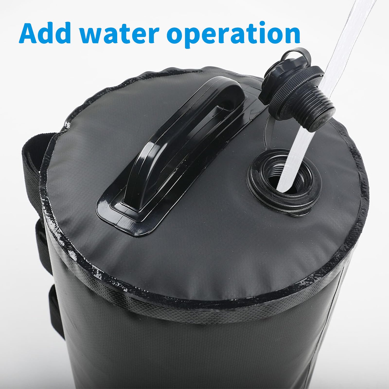 Bolsa de Pesos de Agua con Dosel,Bolsas de Lastre Portátiles 10L,de Grado Industrial, Resistentes, con Doble Costura,Fijación Antiviento para Carpas Pop-Up,Toldos,Pérgolas,Exteriores (Schwarz)