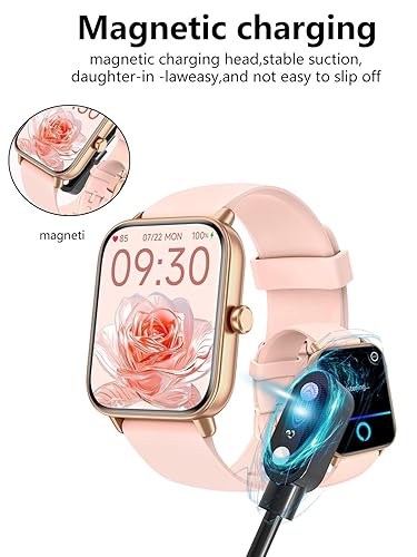 Miniatura 2 de Paquete de 2 para Gydom Fitness Tracker Smartwatch Cable de carga USB magnético, cargador de cable de 2 pines para reloj inteligente.