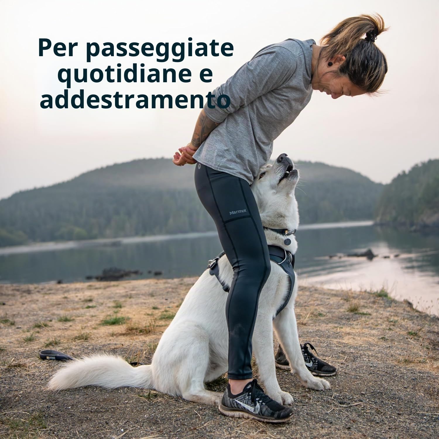 RUFFWEAR Pettorina per Cani, Front Range, Pettorina da Passeggio Imbottita Comoda Regolabile per Tutti i Giorni, 2 Attacchi per Guinzaglio, Fettuccia con Clip, Red Sumac, Large/X-Large