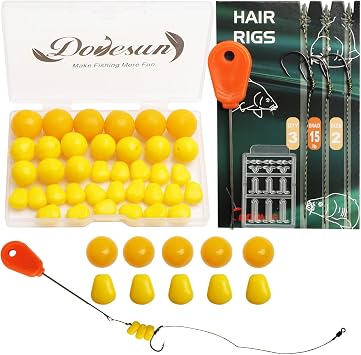 Dovesun Carp Fishing Hair Rigs Carp Fishing Equipment with Baits Hooks Accessories 41PCS/151PCS