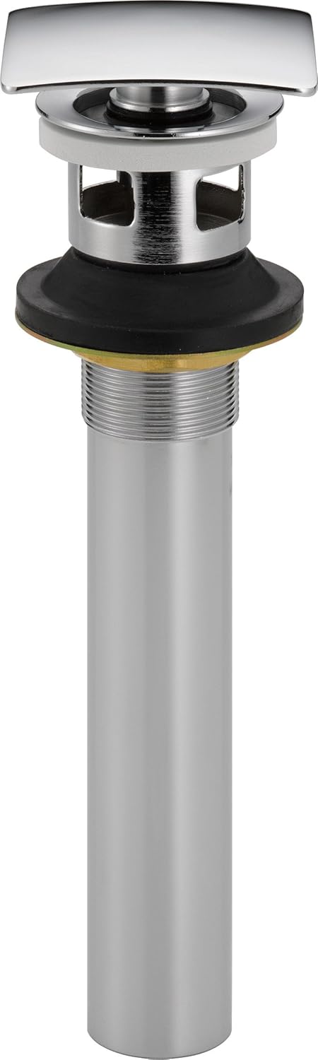 Delta Faucet 72175 Square Push Pop-Up with Overflow, Chrome