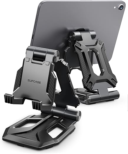 SUPCASE Adjustable Foldable Tablet Stand, Portable Desktop Holder - Compatible with iPad...