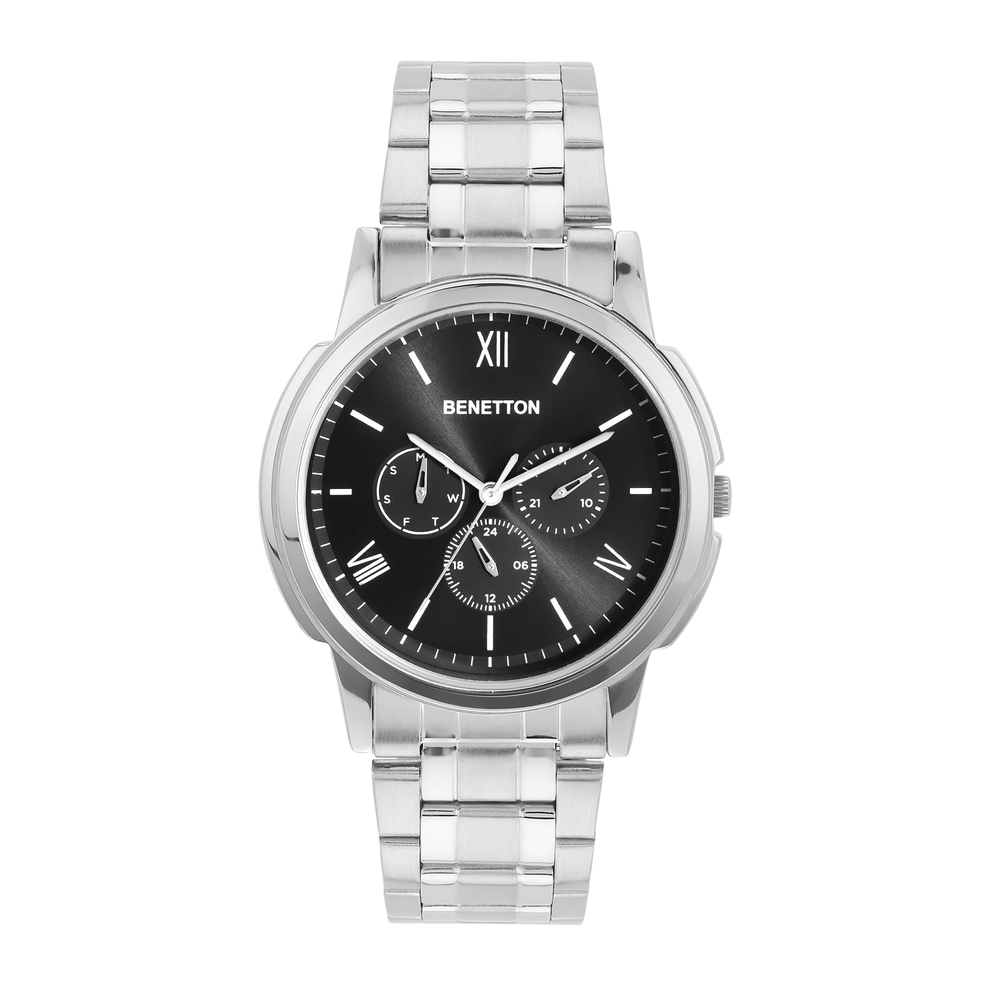 UNITED COLORS OF BENETTON Men Grey Round Brass Dial Analogue Watch- UWUCG0804 (B0CP891361) Amazon Price History, Amazon Price Tracker