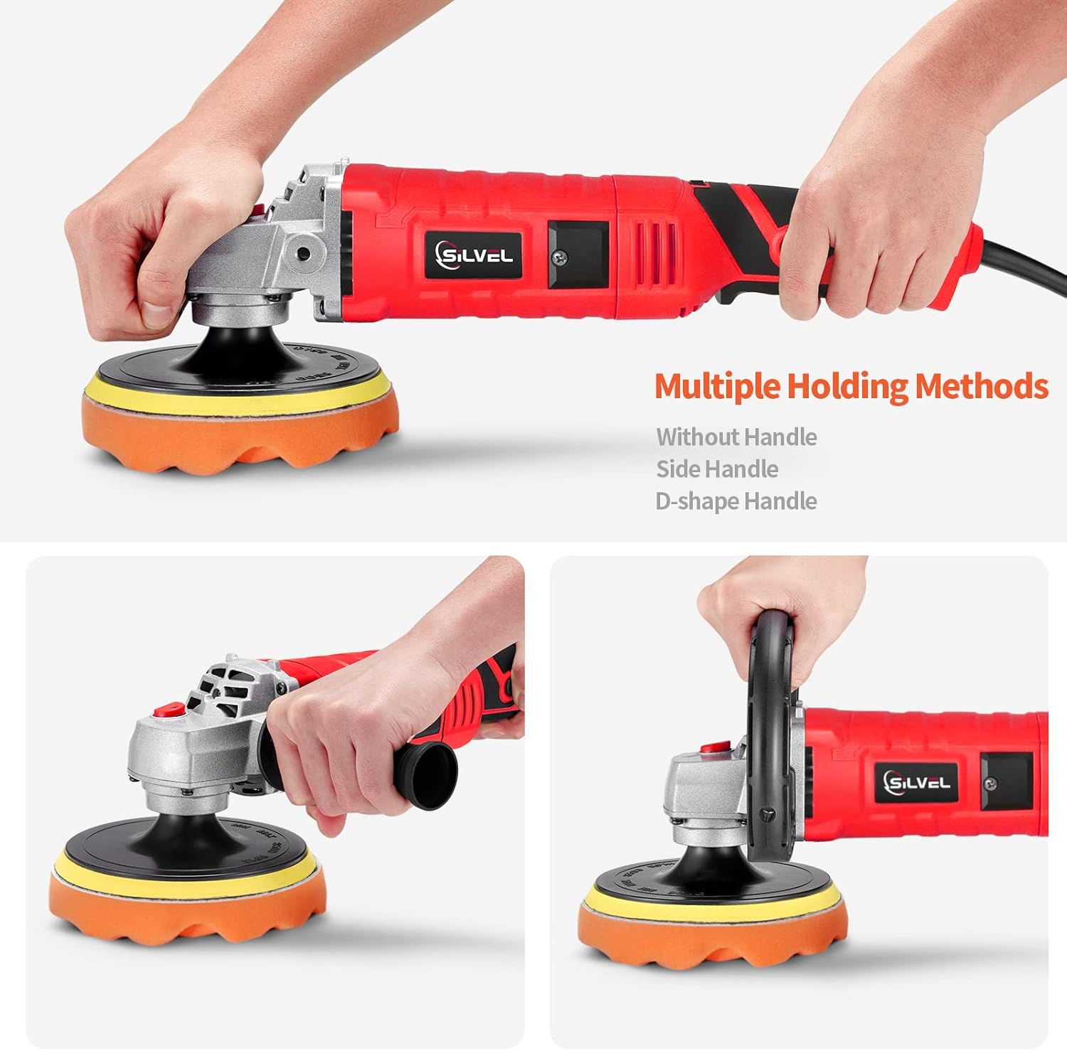 Buy SILVEL Buffer Polisher, 1580W 7 Inch/6 Inch Rotary Car Buffer