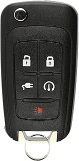 KeylessOption Keyless Entry Car Remote Start Uncut Flip Key Fob for 2011-2015 Chevy Volt OHT05918179