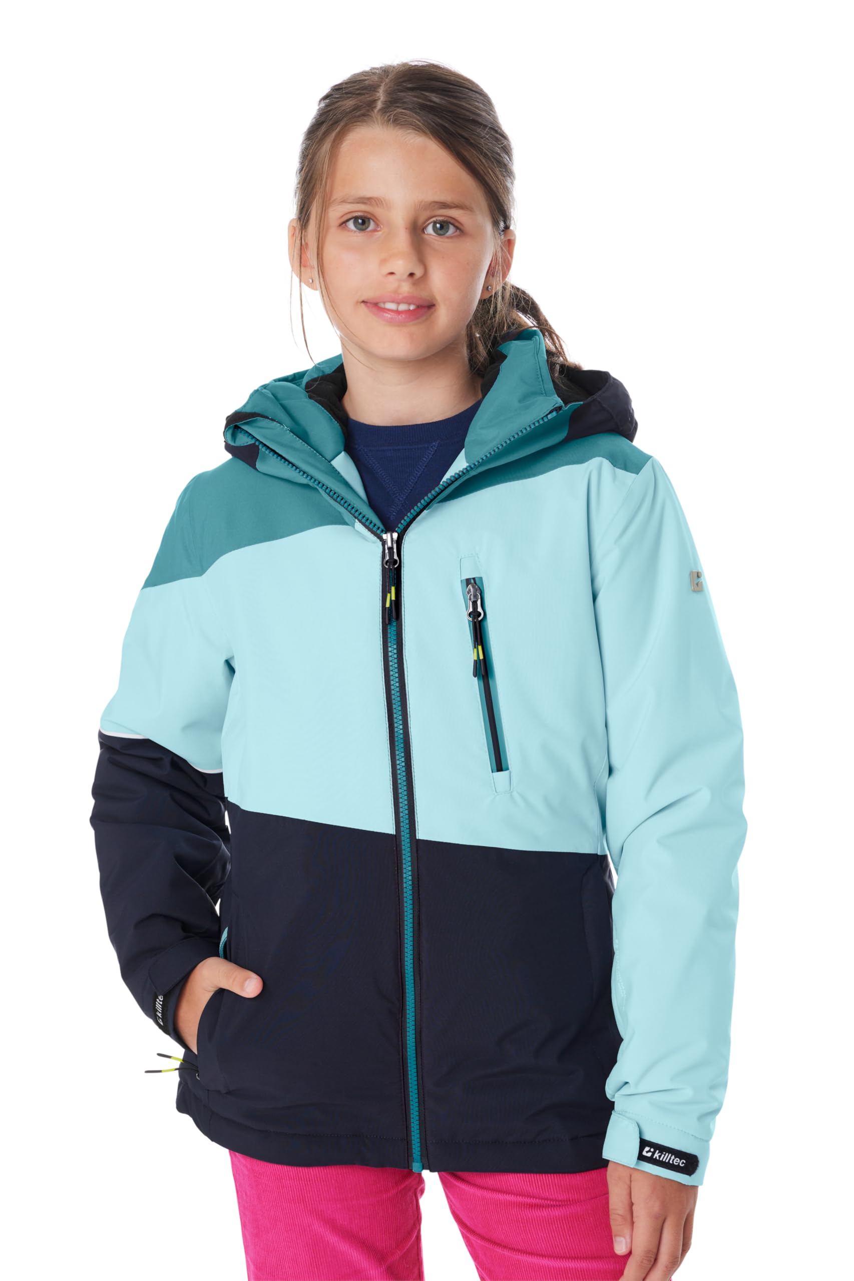 Killtec Mädchen Ksw 331 Grls Ski Jckt Skijacke/Funktionsjacke mit Kapuze und Schneefang