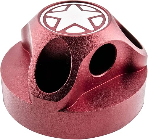 Miniatura 2 de VMS RACING Cubierta de la base de la carcasa de la antena en aluminio anodizado rojo billet compatible con Jeep Wrangler JK JKU JL 07-20 2007-2020