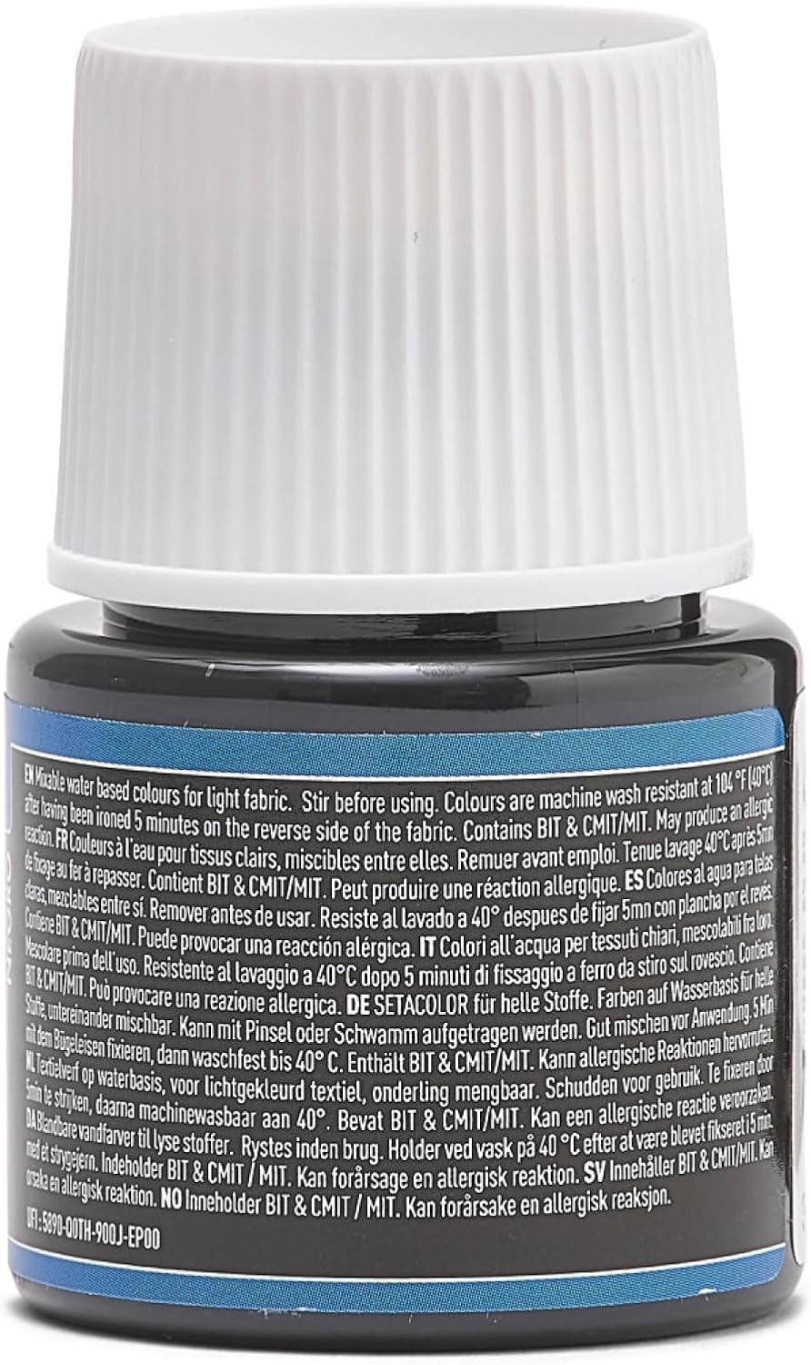 Pebeo Setacolor Light Fabrics Paint 45-Milliliter Bottle, Black