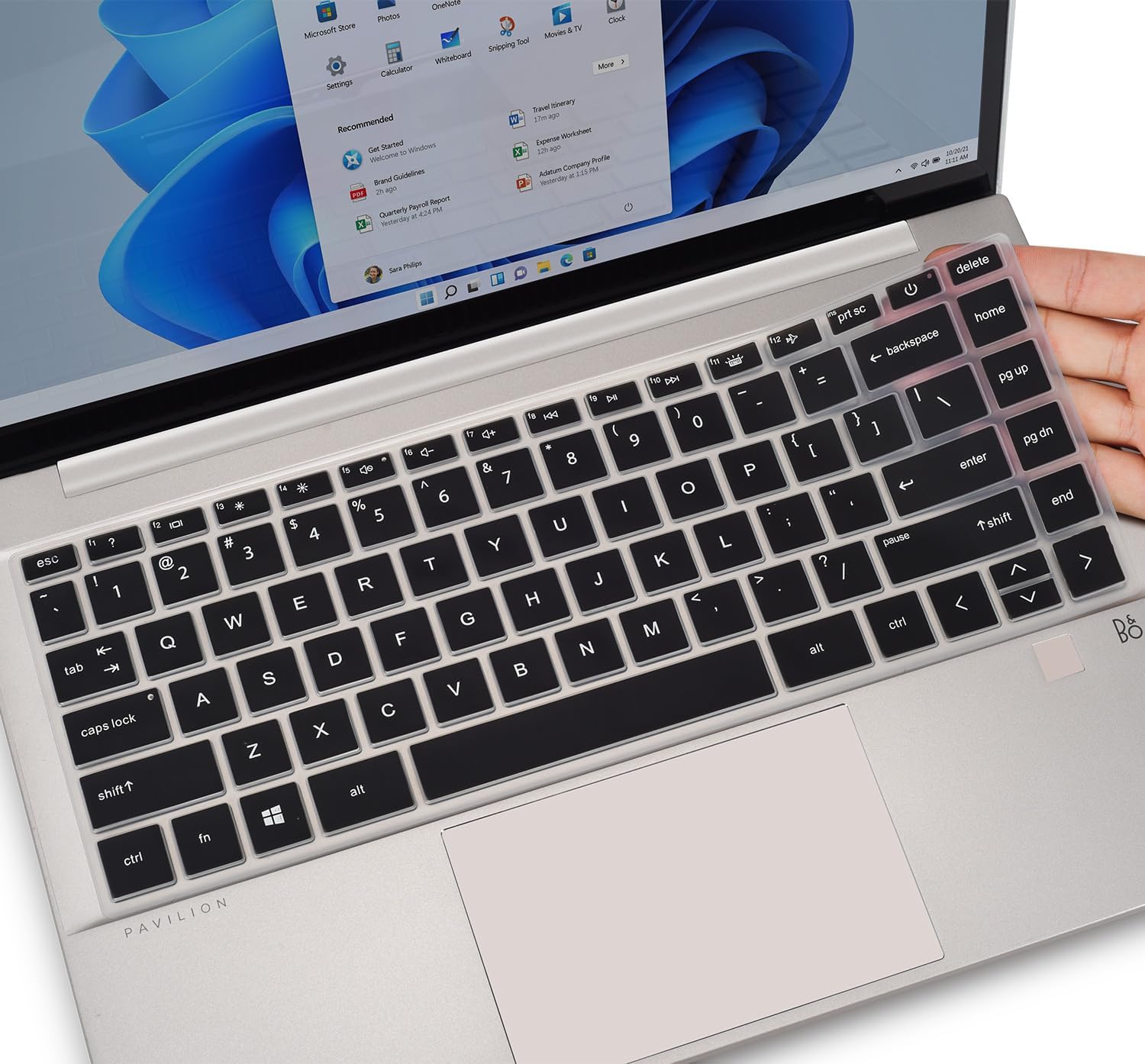 Keyboard Cover for HP Pavilion x360 14 & HP Laptop 14 14t 14m-dw/dy 14-dv/dw/ek 14-dw1025nr 14m-dw1023dx dw1013dx dw0023dx dw1033dx 14-dy000 14m-dy0113dx dy1033dx dy0033dx 14-ek0013dx ek0033dx,Black