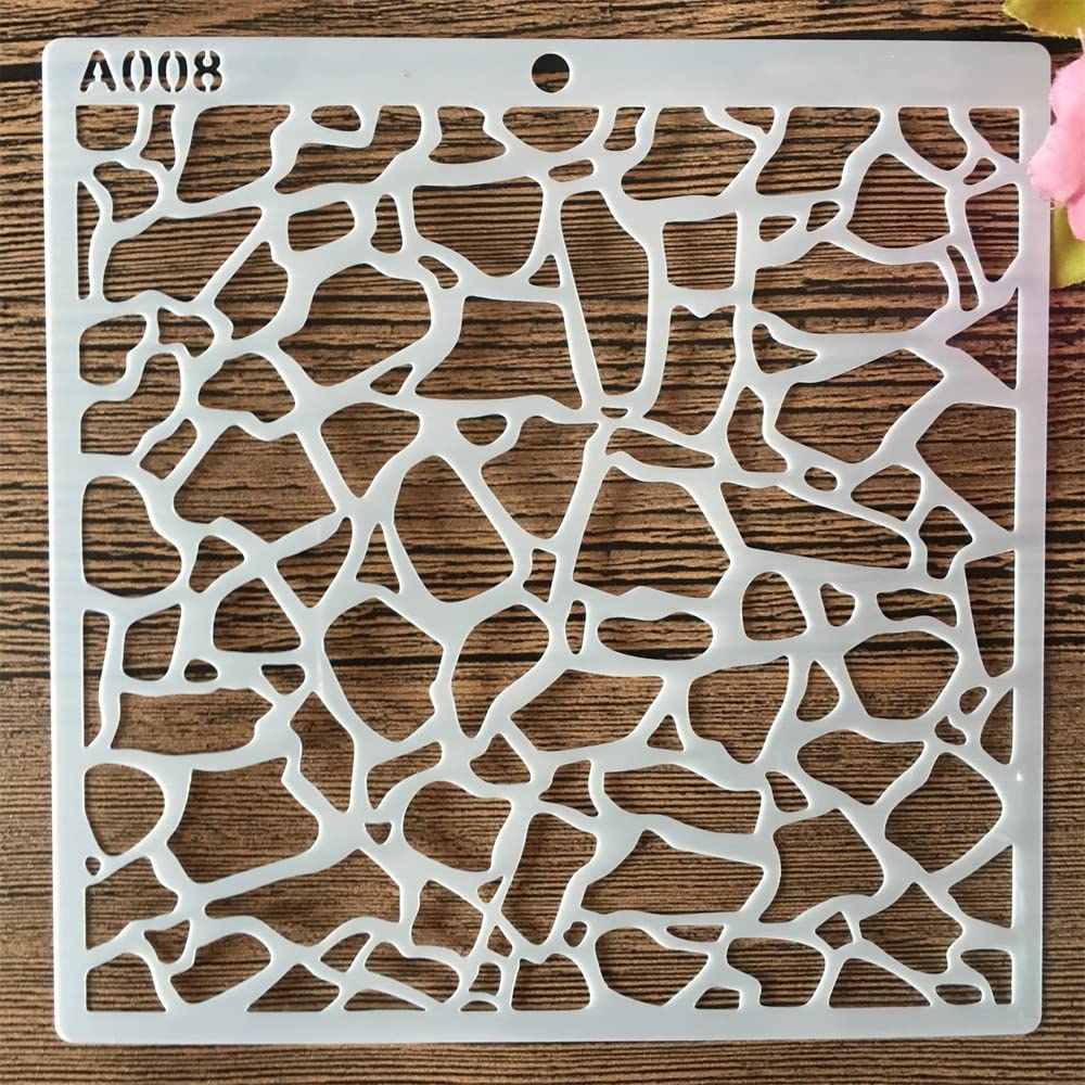 Kit 16 Stencil Texture Riutilizzabili Per Pittura Su Legno, Tela E Pareti - Foto 12