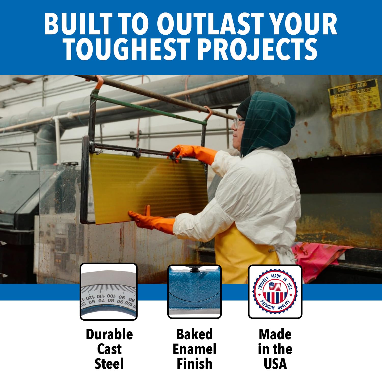 4-Piece Combination Square Set - 4R 18” Metal Ruler, Protractor, Center Finder, Combo Square with Level and Scriber Tool - for Metal Working and Fabrication, Carpentry, Woodworking and More PEC Tools