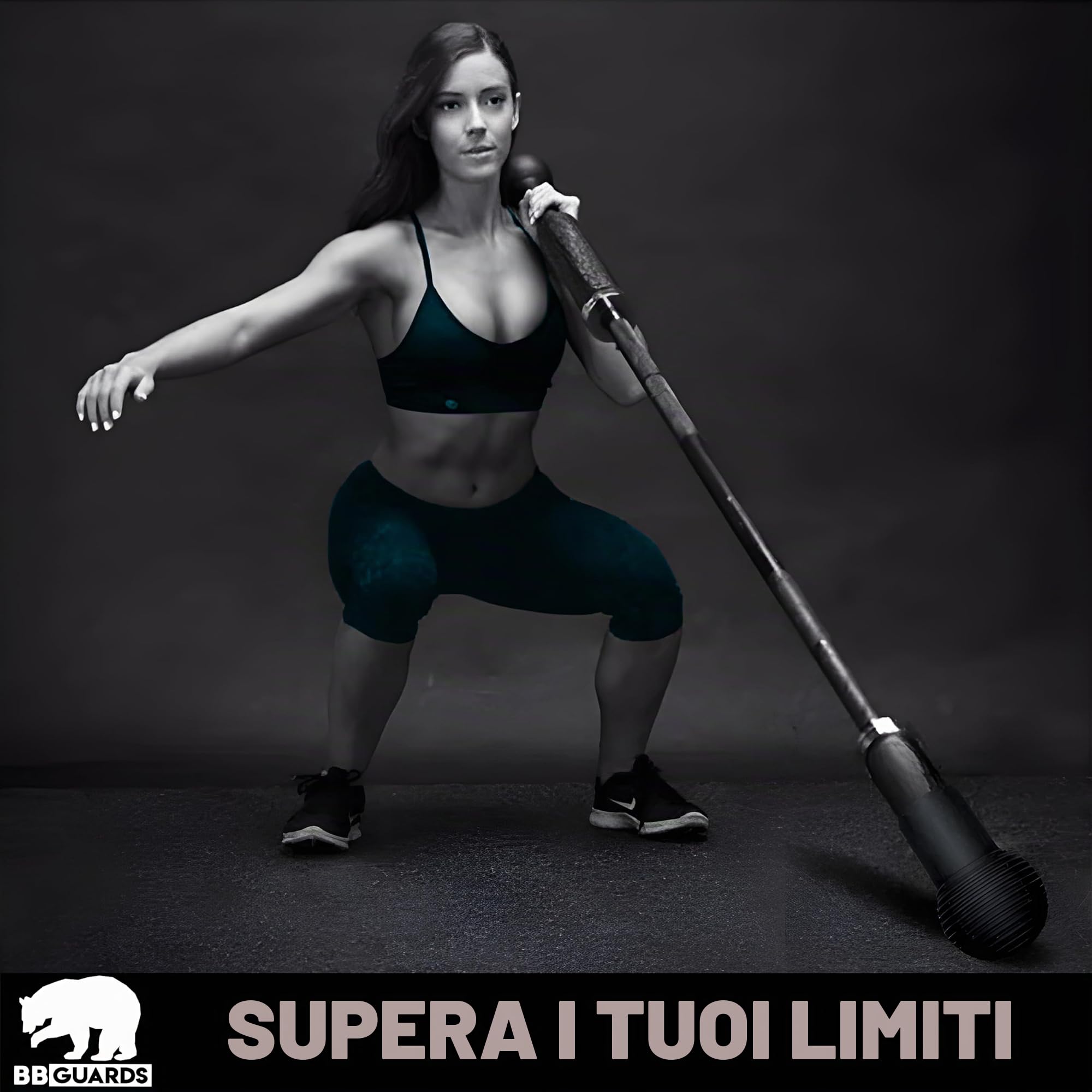 Supporto Rivoluzionario Antiscivolo per T bar. Landmine T bar row leggero e trasportabile. Supporto per bilanciere in T ideale per rematori, press spalle e squat. Landmine attachment for barbell