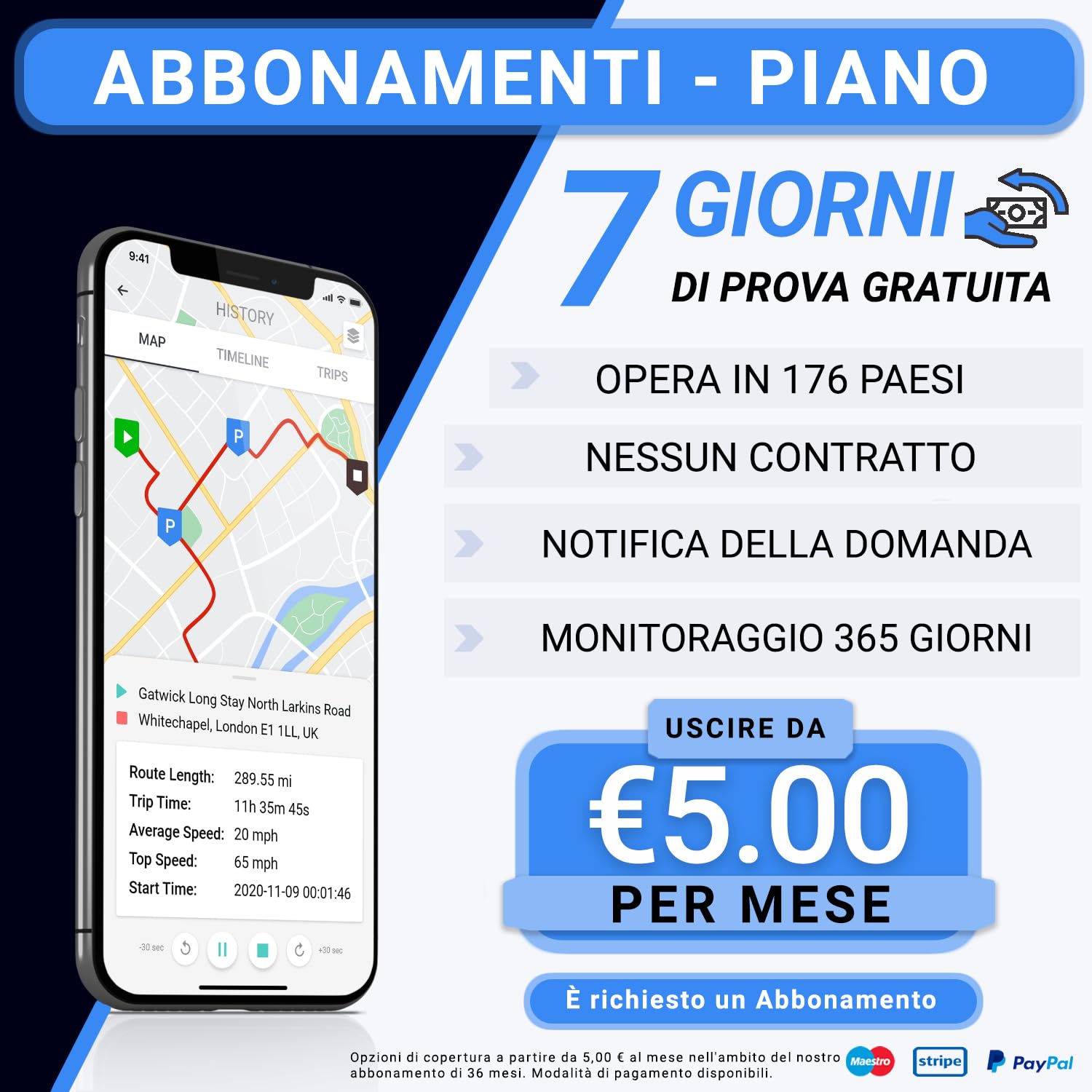 Rewire Security DB2 Localizzatore GPS per Veicoli Cablato – Tracciamento in Tempo Reale 24/7 ad Alta Precisione per Auto, Moto, Furgoni – Installazione Facile – Abbonamento Mensile Economico