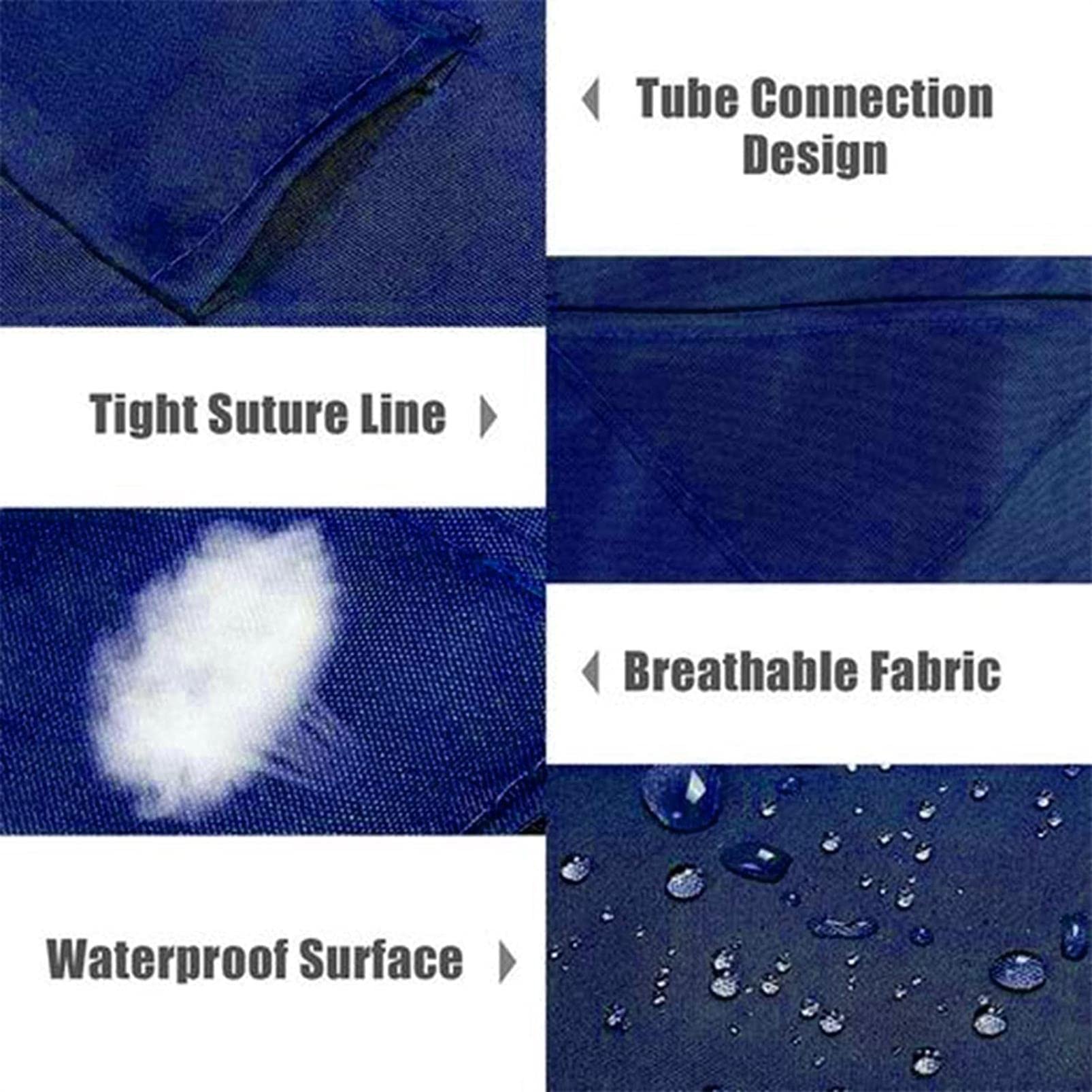 IBOWZ Tetto di Ricambio Universale Tenda a baldacchino per Patio, Copertura Superiore Impermeabile, Copertura per baldacchino di Ricambio per Sedia a Dondolo a 2/3 posti, coperture per mobili da g