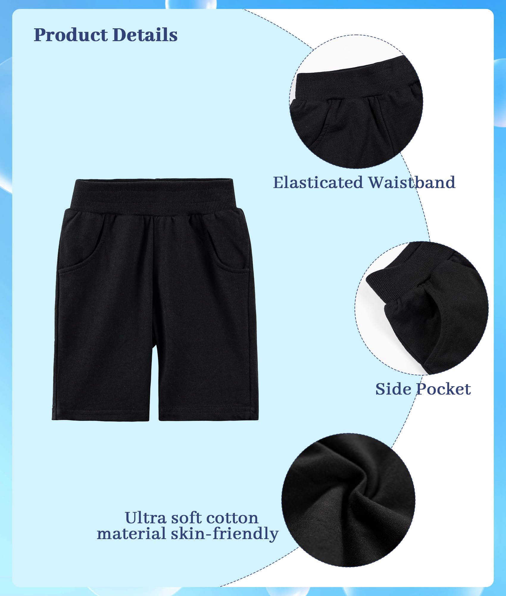 Volunboy Completi Estivi Bambino, Set di Polo Shirt a Maniche Corte e Pantaloncini per Neonato Ragazzi 1-6 anni