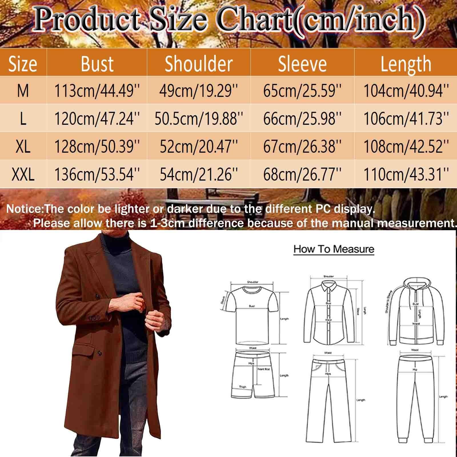 Generisch Wintermantel Herren Lang Dufflecoat, Herren Wintermantel Langer Wollmantel mit Stilmodus für optimale Wärme Bequemlichkeit in kalten Jahreszeiten