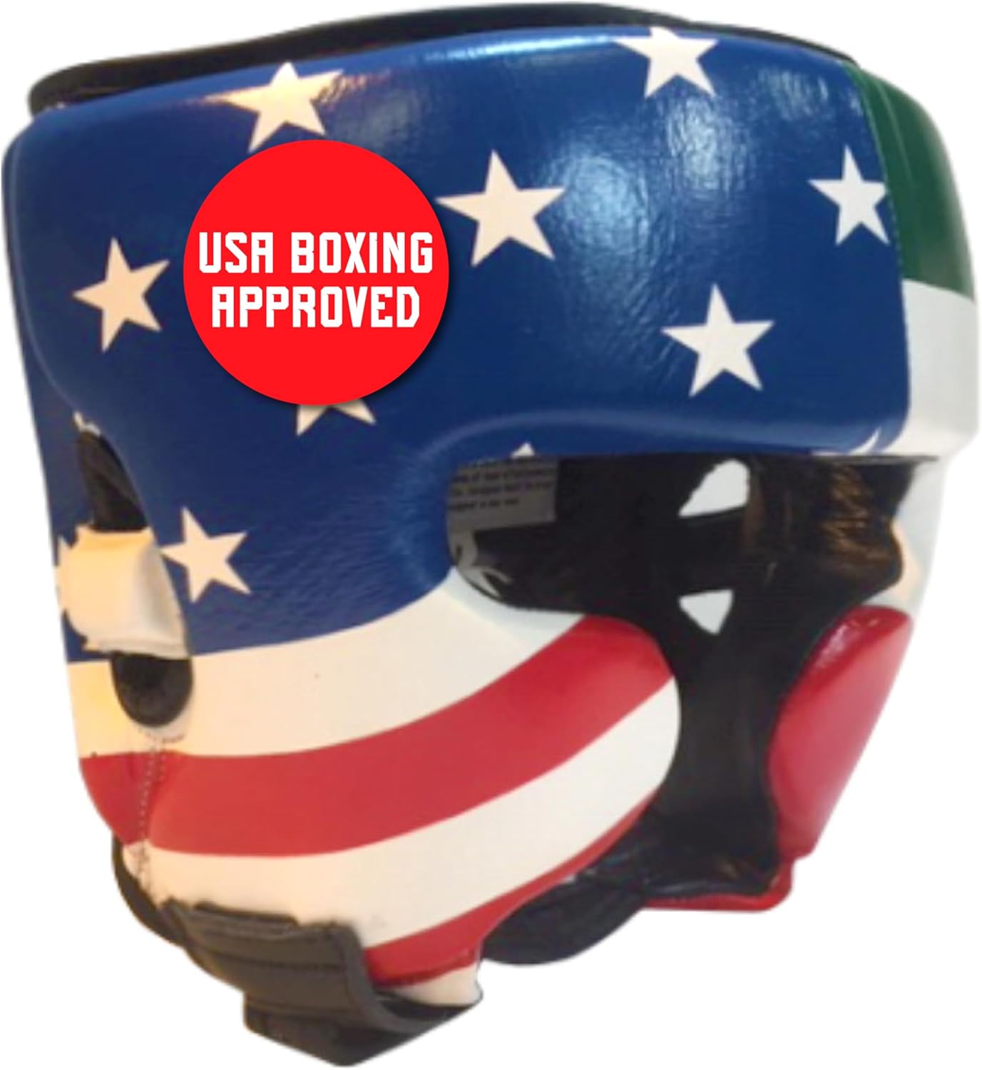 Ringside Competition Boxing Headgear, USA Boxing-Approved Leather Headgear with Cheek Protection, Great for MMA, Muay Thai, Kickboxing, and Training, Ideal for Men and Women, USA/Mexico, Large - Image 2