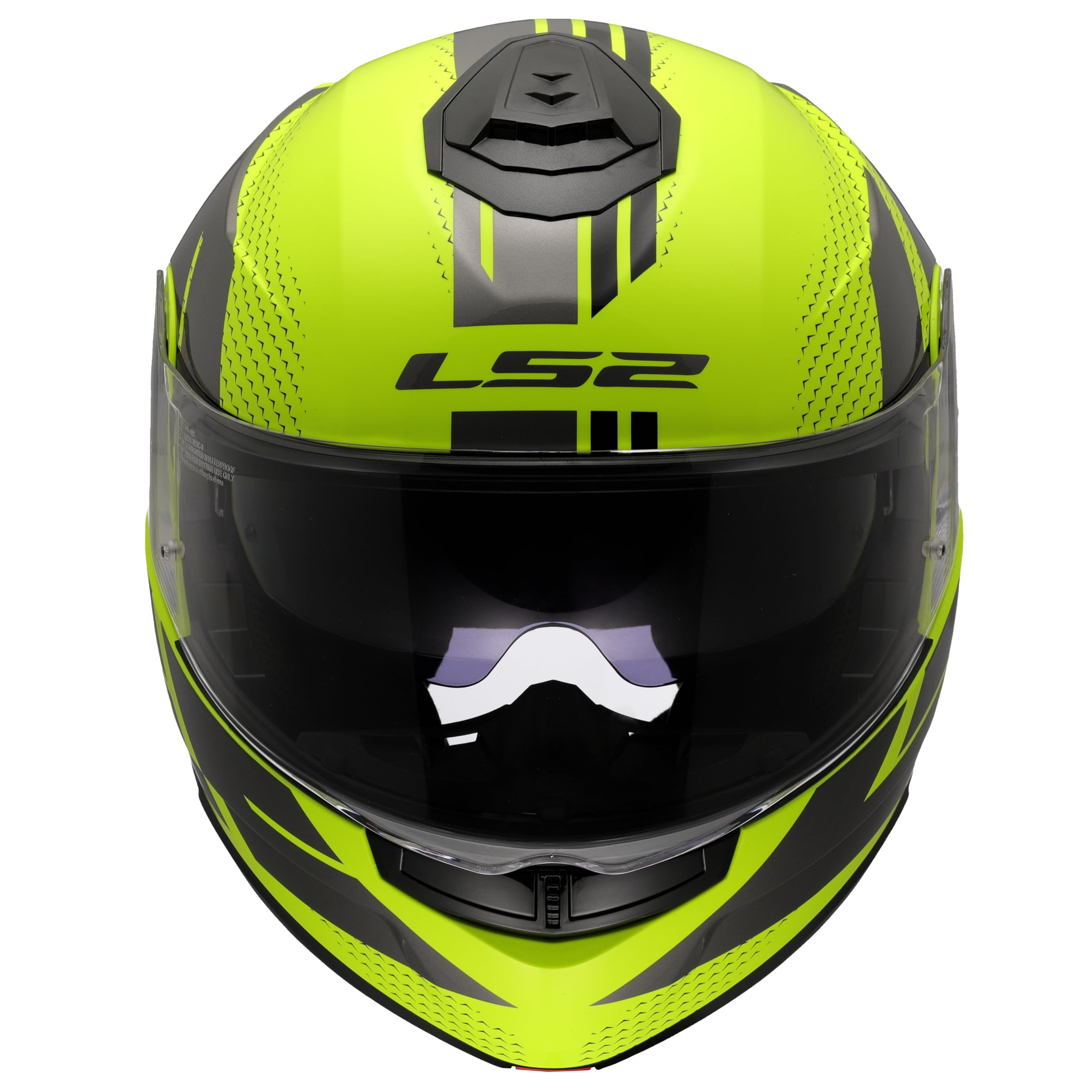 LS2, Casco Moto Modulare STROBE II CODE Gloss H-V Yellow Grey, M