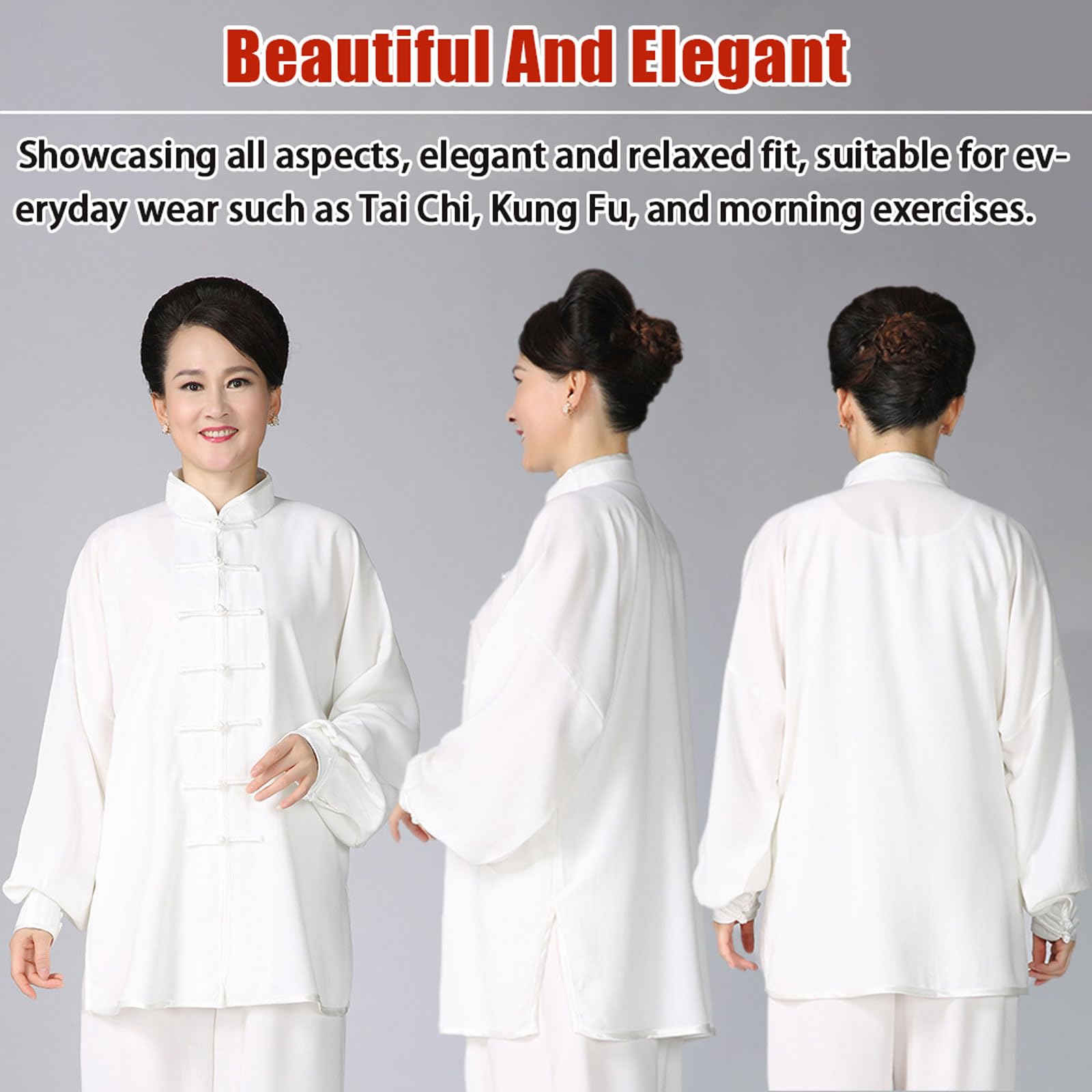 Unisex Kung Fu und Tai Chi Uniform,Kampfkunst Anzug,Baumwoll-Leinen-Tang-Anzug für Herren,Leichte Kostüme für Kung-Fu-Morgenübungen,Locker Und Bequem,FüR TäGliches Training,Wettkampf