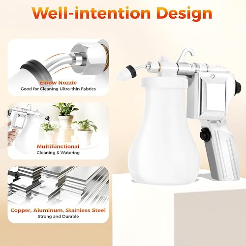 Miniatura 2 de Pistola de pulverización de limpieza textil, pistola de presión de 40W 110VSpray Boquilla ajustable (USA STOCK)