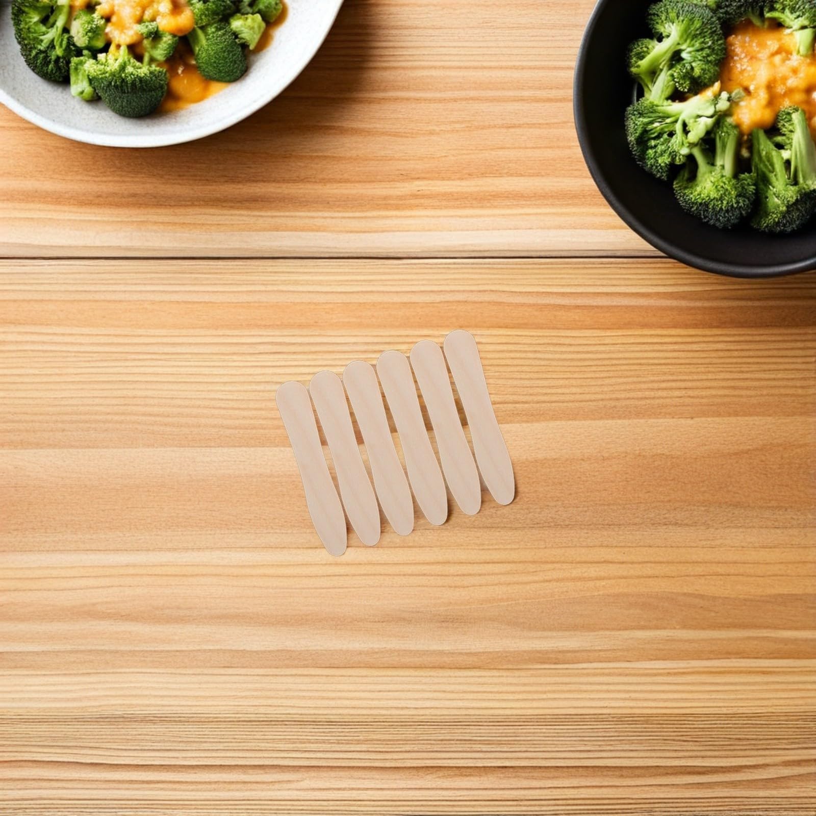 Healeved Cucchiai Monouso in Legno per Gelato e Yogurt, Design Leggero e Igienico, Confezione da 1200 Pezzi, per Feste ed Eventi
