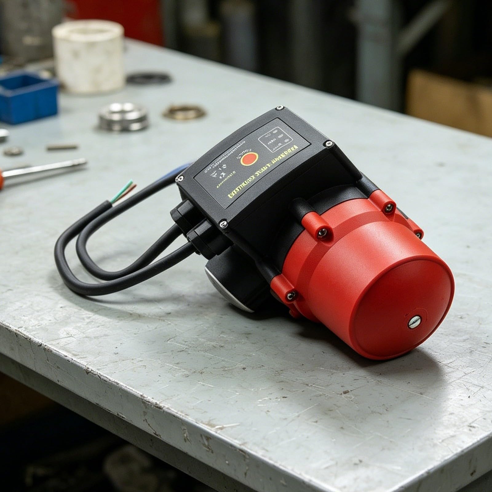 EPC-2 Elektronischer Pumpenschalter 1100W, Druckwächter mit IP65 Wasserschutz & 10 Bar Manometer, Automatischer Druckschalter für Hauswasserversorgung und Gartenpumpen, AC 220-240V
