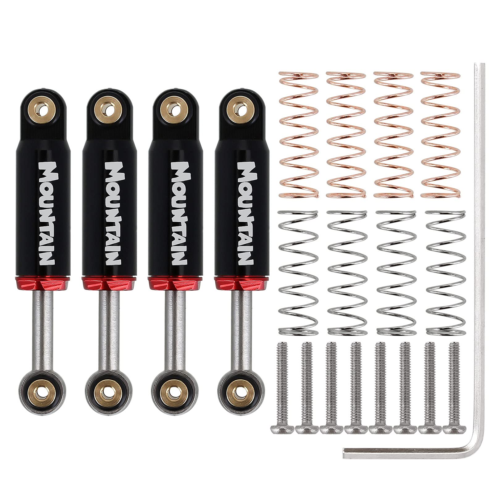 Ammortizzatori RC, 4 Pezzi Accessori ammortizzatori per Auto RC a
