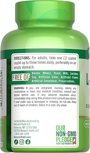 Miniatura 7 de Nature's Truth, LLysine 1000 mg Cápsulas, 100 unidades