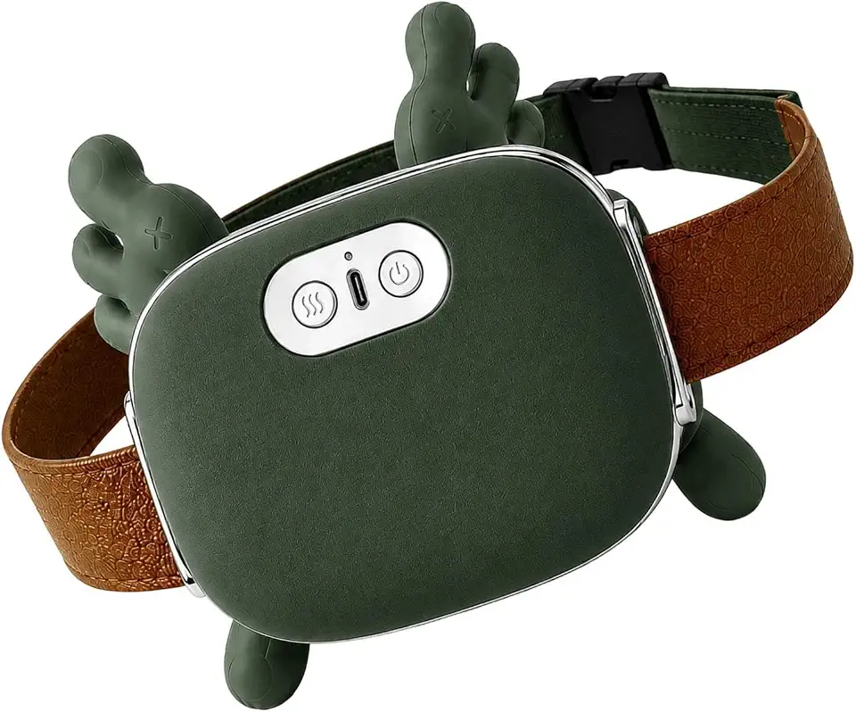 Neck Massager with Heat Hand Shape Portable Cordless Device