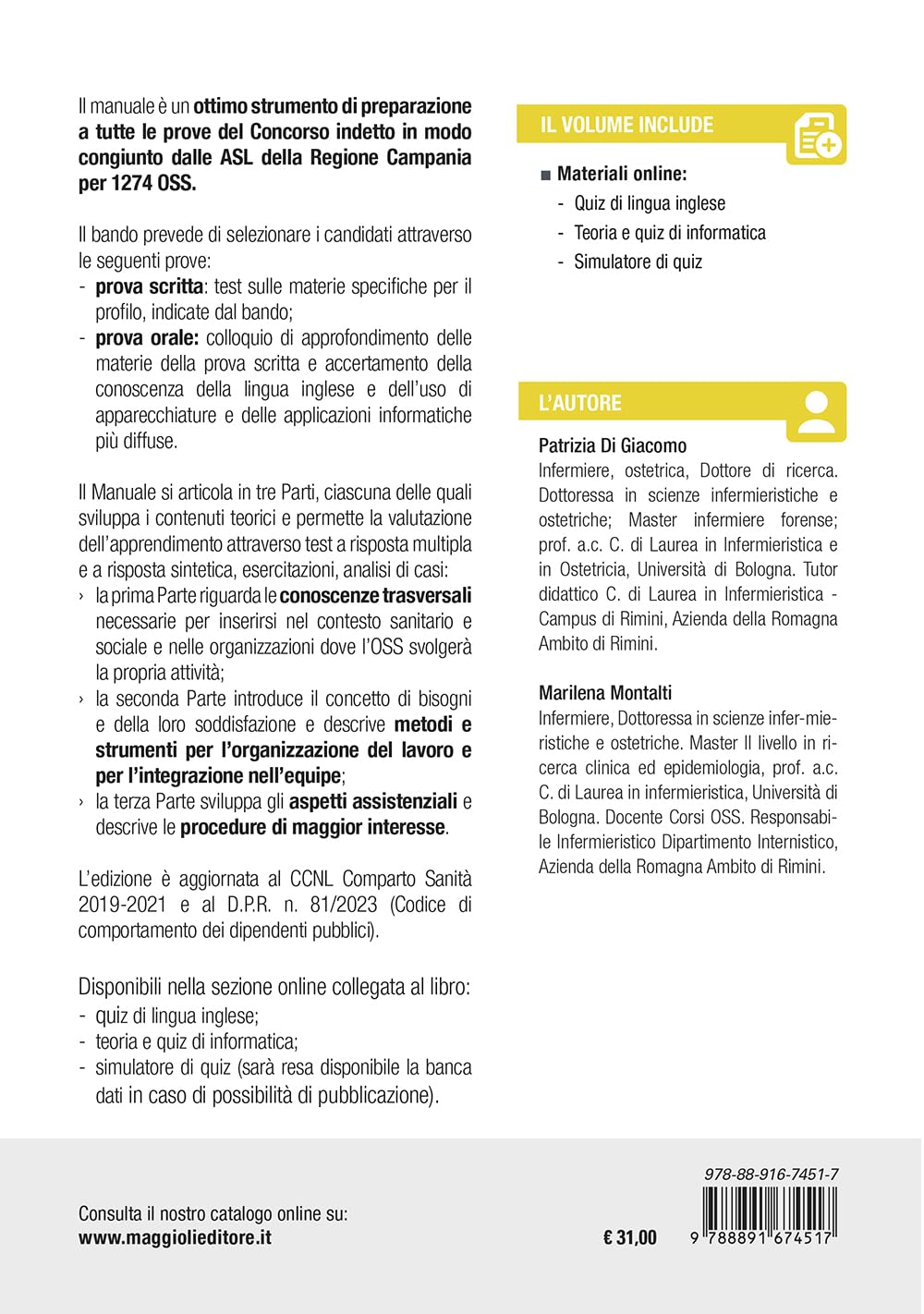 Concorso 1274 OSS. ASL Regione Campania. Manuale per la prova scritta e orale. Teoria e test