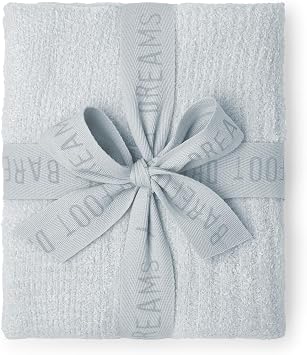 Barefoot Dreams CozyChic Lite Blanket, 30" X 40" Blue, 30x40