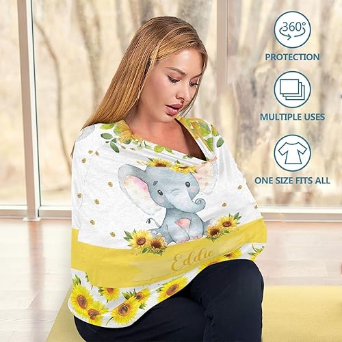 Miniatura 5 de Funda de asiento de automóvil personalizada para niño y niña, fundas de lactancia personalizadas para lactancia materna con nombre, funda de
