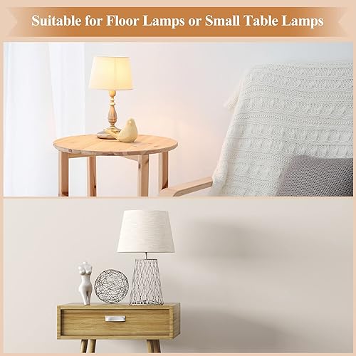 Miniatura 2 de Mudder Juego de 2 juegos de luces de lámpara con acabado plateado, kit de cableado de lámpara de mesa con arpa de 8 pulgadas y enchufe de 3 vías,