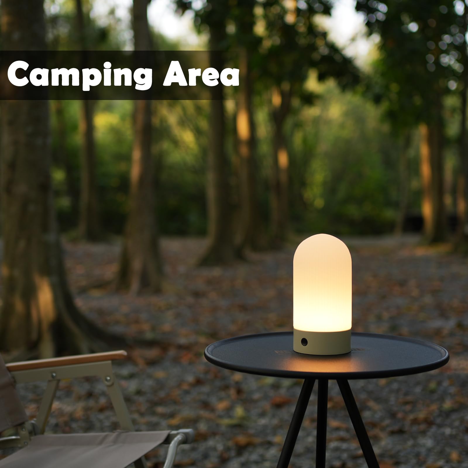 WEILAILUX Lámpara de ducha a pilas, impermeable, pequeña lámpara de mesa inalámbrica portátil, recargable, luz de estado de ánimo regulable al tacto para el hogar, patio, comedor, exterior (blanco)