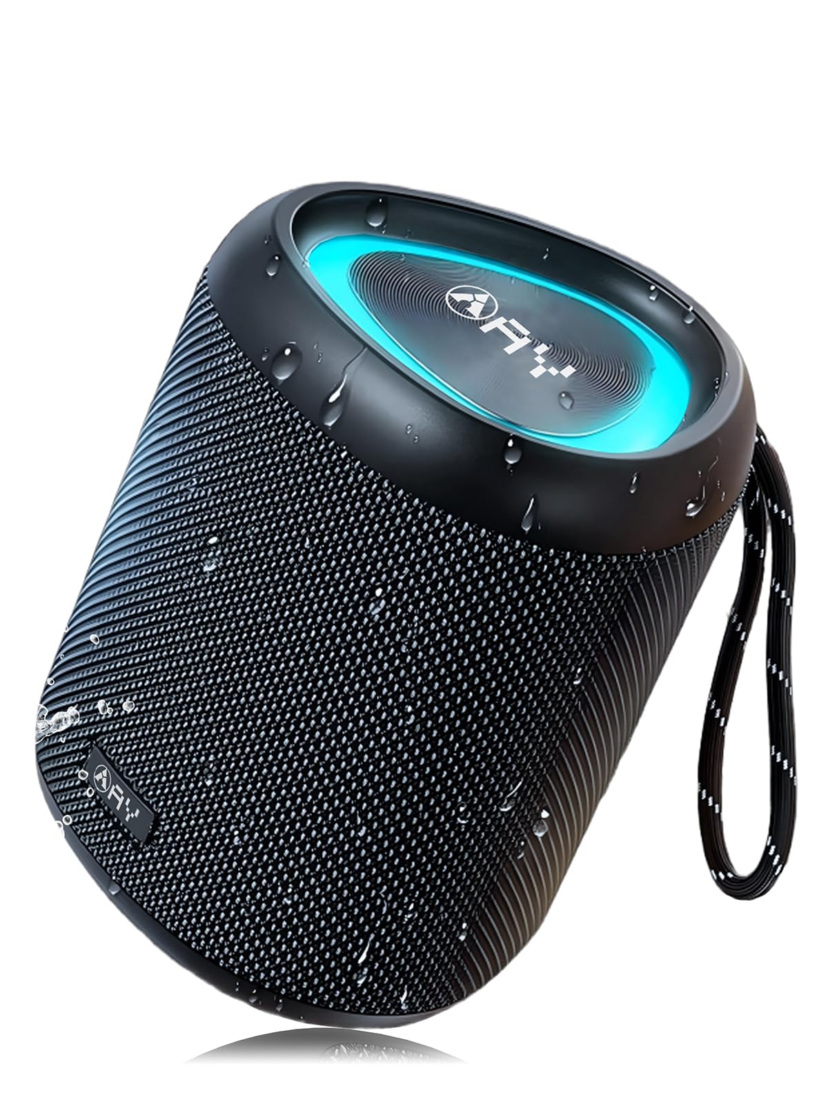 AY Altavoz Bluetooth Portátil 30W con Luces, Impermeable IPX7, Parlante Estéreo, Entrada AUX&TF-Card, Autonomía de 24H, Altavoz Inalámbrico Bluetooth 5.3 Compacto para Camping, Viajes, Aire Libre