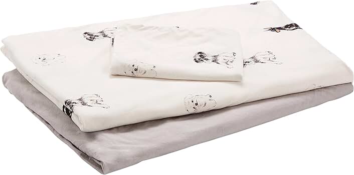 Amazon.co.jp: [ジェラート ピケ] sleep CAT&DOG柄3点セット(シングル