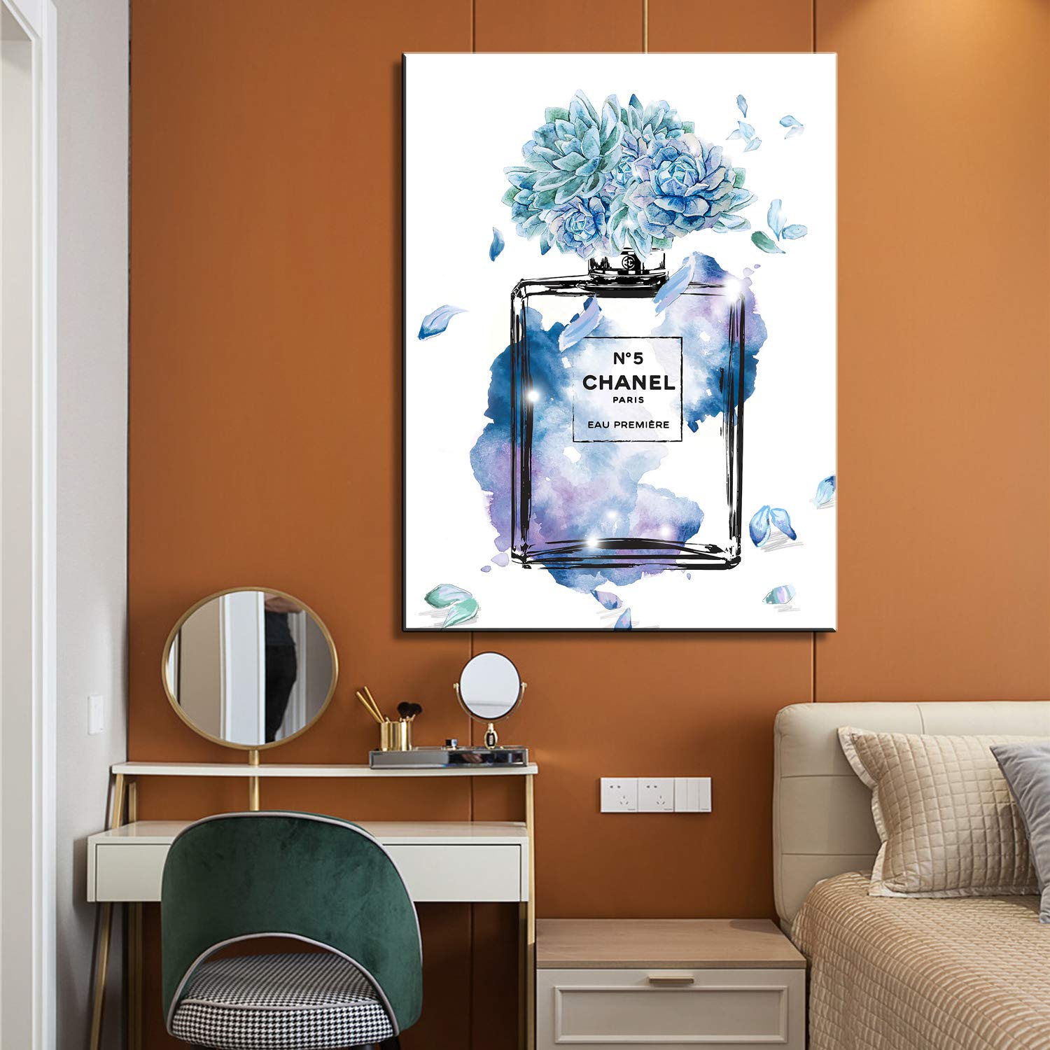 Amazon.co.jp: シャネル アートパネル 香水 ポスター アートパネル花