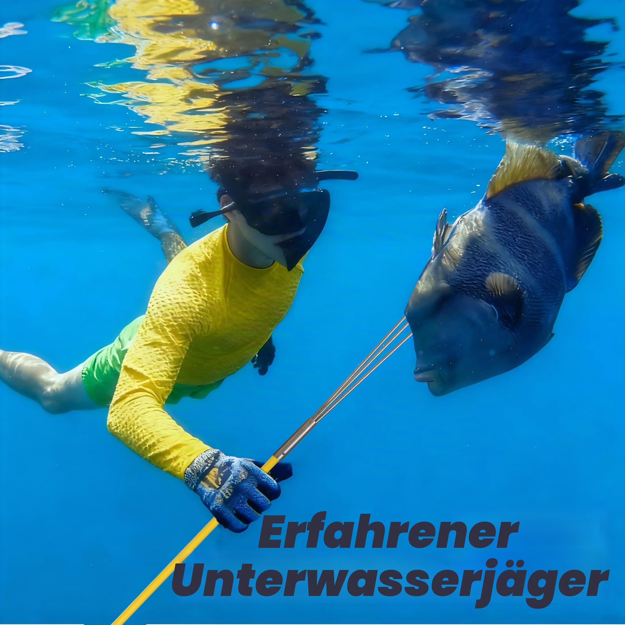 Spearfishing Pole Hawaiian Sling Fishing Speer Set Fiberglas Pole Speer Harpune Spearfishing Gear