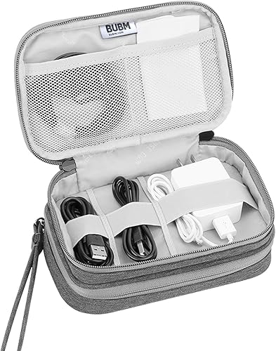 Miniatura 4 de BUBM Estuche de almacenamiento de doble compartimento compatible con 3DS3DS XLNew 2DS XL y accesorios, bolsa de transporte protectora, estuche