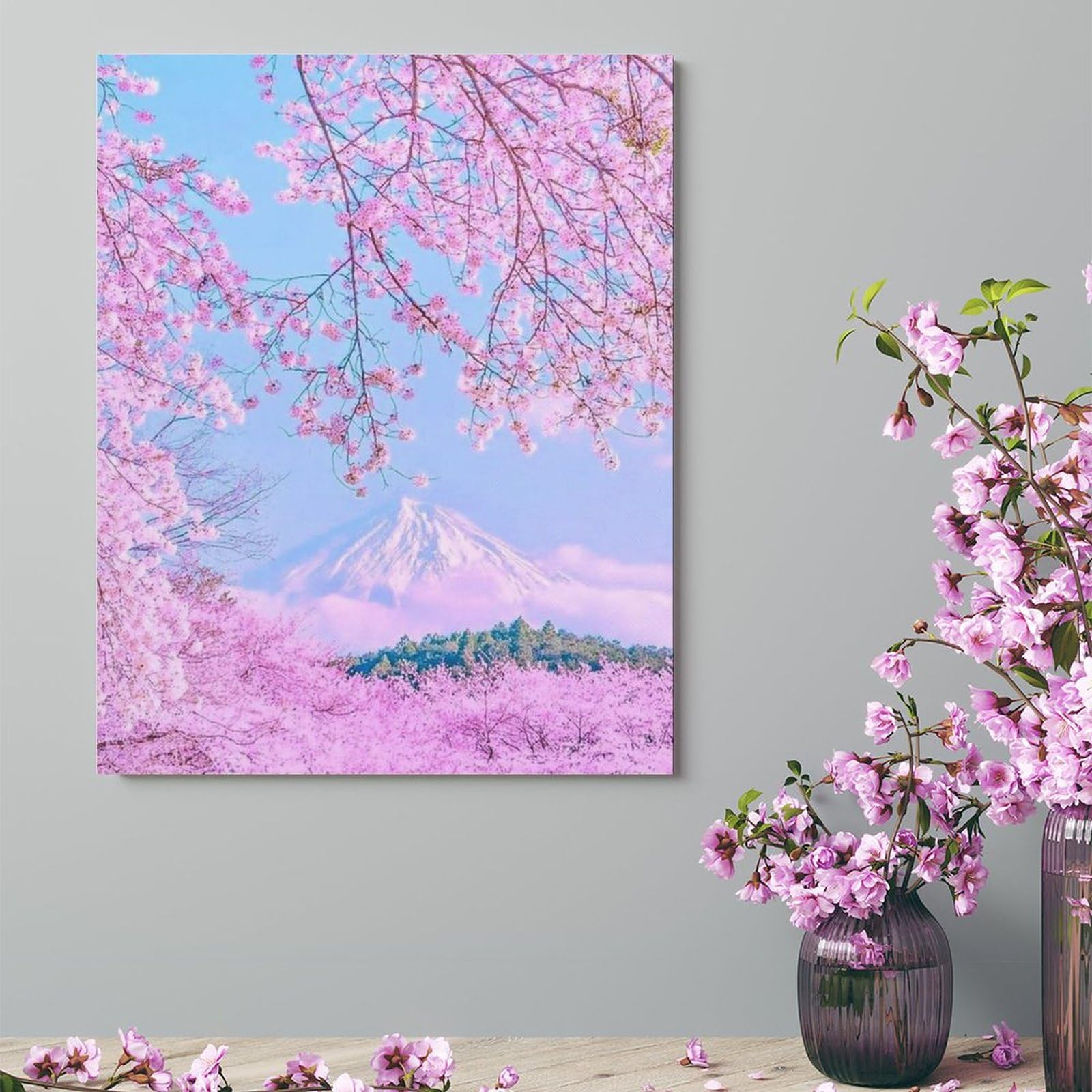キャンバス プリントアート 富士と桜 インテリア 絵画 キャンバス