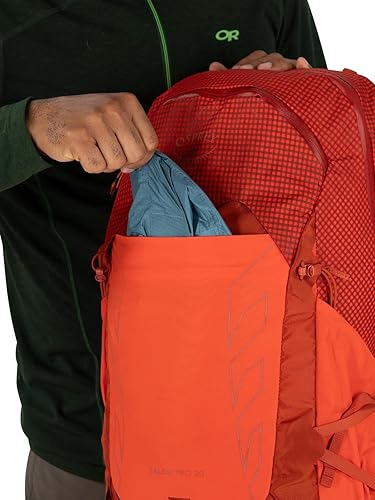 Miniatura 7 de Osprey Talon Pro 20L Mochila de senderismo para hombre con cinturón de cadera, forro plateado