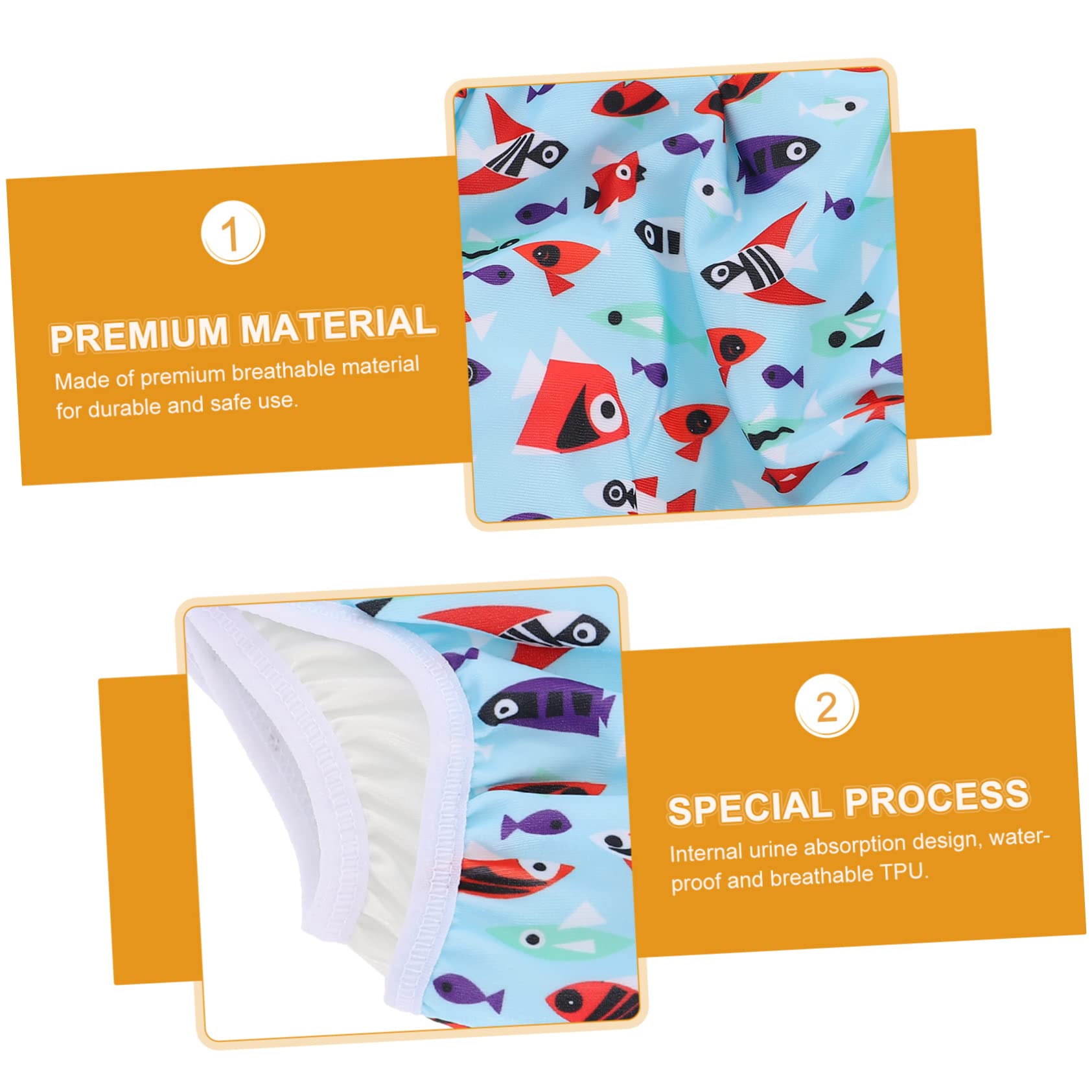 ibasenice 3 Piezas Pañales De Natación Para Niños Pequeños Uroclepsia Pañales Pañal Reutilizable Para Orinar Pañales Para Niños Niño Pañal Bañador Infantil Lona Bebé Shorts De Baño Ligero